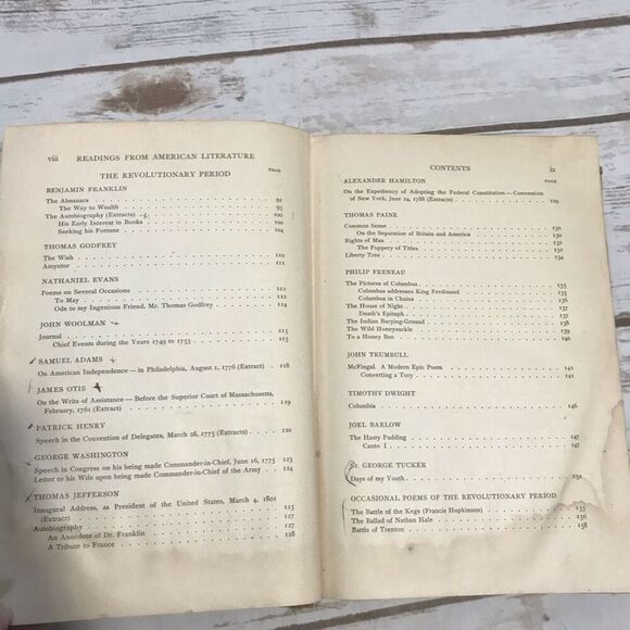 Vintage Readings from American Literature Calhoun And MacAlarney Hardcover Book - Picture 10 of 13